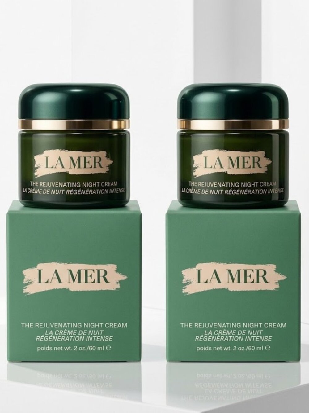 Pack of 2 – LA MER The Rejuvenating Night Cream 2 oz / 60 ml Each – New & Sealed